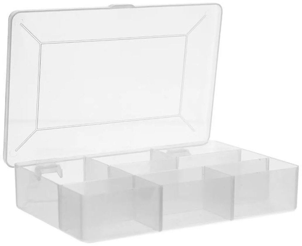 Triediaci organizér, úložný box na drobnosti, 15 priehradiek BRICO, 27x19x4