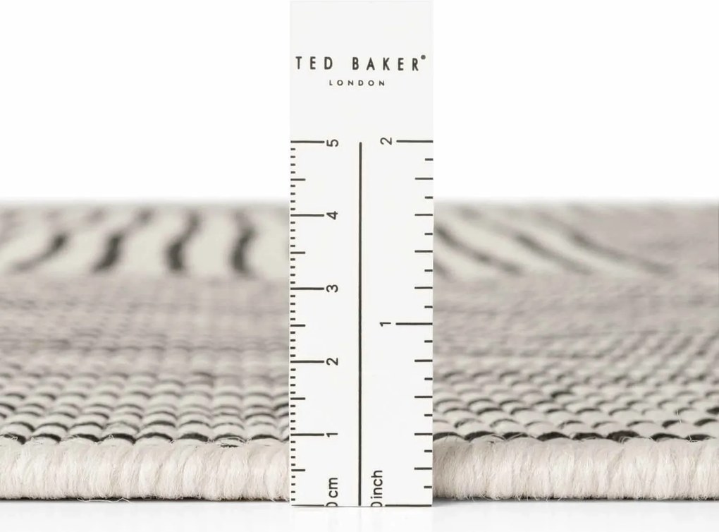 Ted Baker, Kusový koberec Ted Baker Haringey 106372 Black White, 200x300, čiernobiela, chodba / predsieň