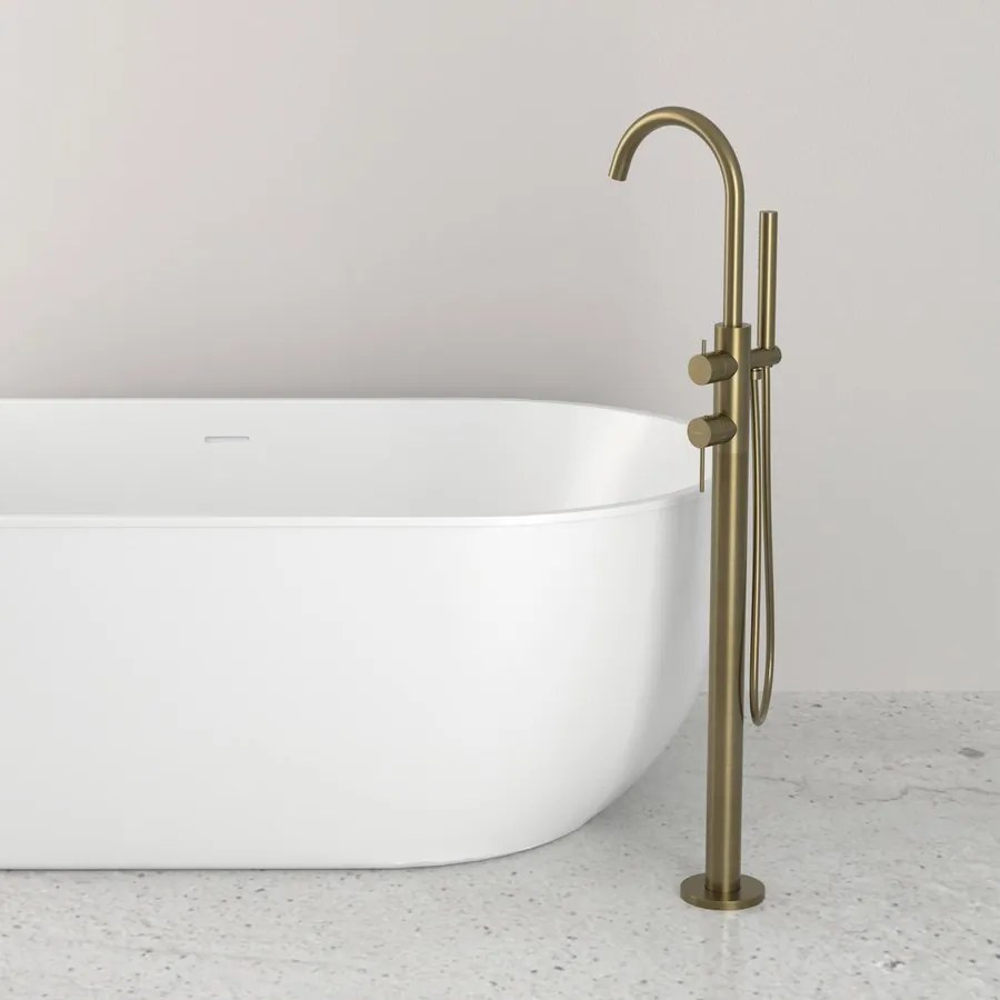 Sapho Sapho, ULTRAMIX 2-prvková podomietková umývadlová batéria 15cm, zlato mat, UT118G