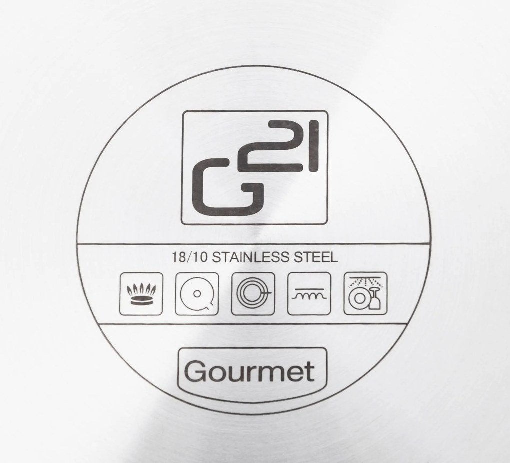 G21 Panvica Gourmet Miracle 28 cm s pokrievkou, nerez/greblon