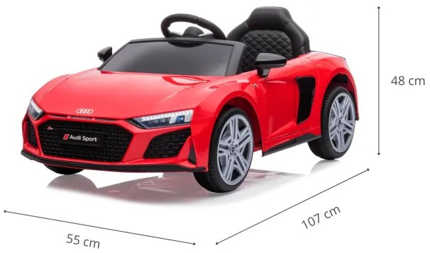 Elektrické autíčko Audi R8 Spyder červené