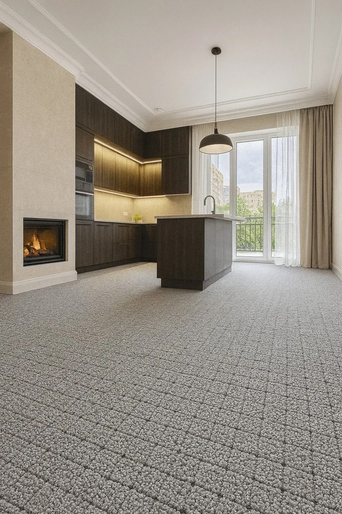 Vopi, Metrážny koberec Udinese šedý - neúčtujeme odrezky z role, na mieru, šíře 1,33m,1m,2m,3m,4m,na mieru, neúčtujeme odrezky, šedá, ab (mriežka), chodba / predsieň