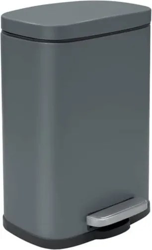 Spirella Spirella pedálový odpadkový kôš akira matná šedá oceľ 5 l 10.19836