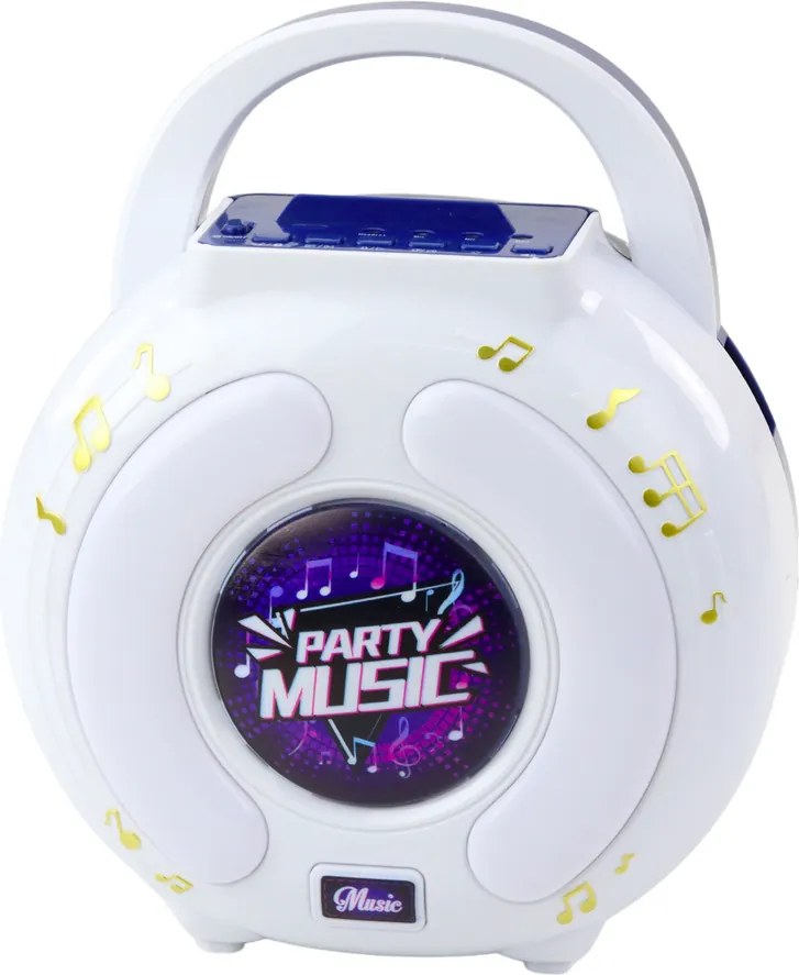 LEAN Toys Karaoke sada – 2 mikrofóny, Bluetooth reproduktor, MP3, nahrávanie, LED