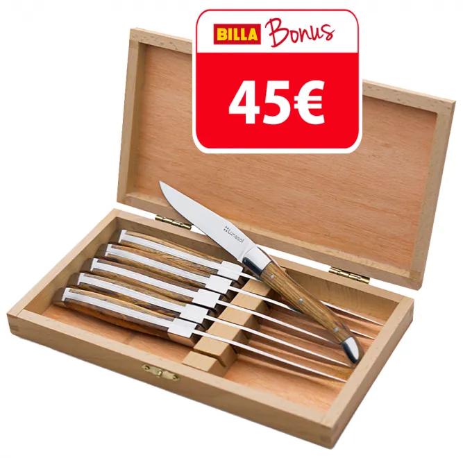Lunasol - Steakové nože v drevenom boxe set 6 ks - Basic (118790)