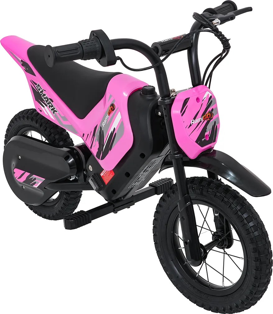 Ramiz Detský elektrický motocykel SHARK ružový