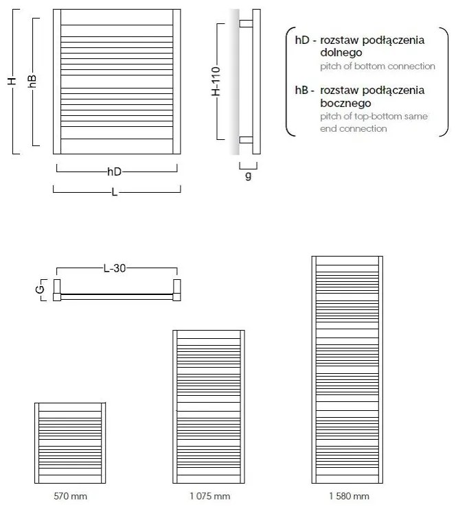 radiátor FRAME 500 x 570 mm, C35 white silk RADFRA506035 - INSTAL-PROJEKT