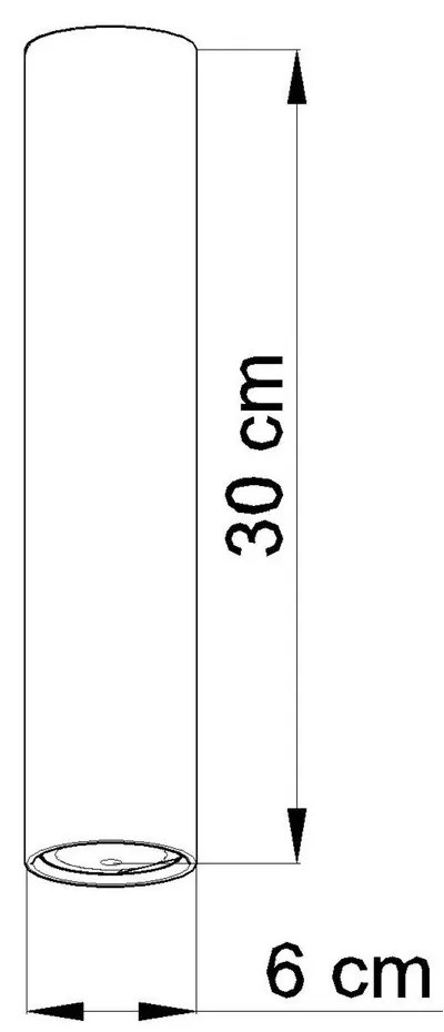 Čierne stropné svietidlo Sollux Castro