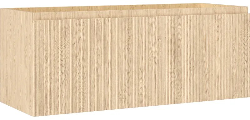 Mexen Rivel, kúpeľňová skrinka 120 cm, 1 zásuvka, drážkovaná, dub, 91A20-12047-1-BF81