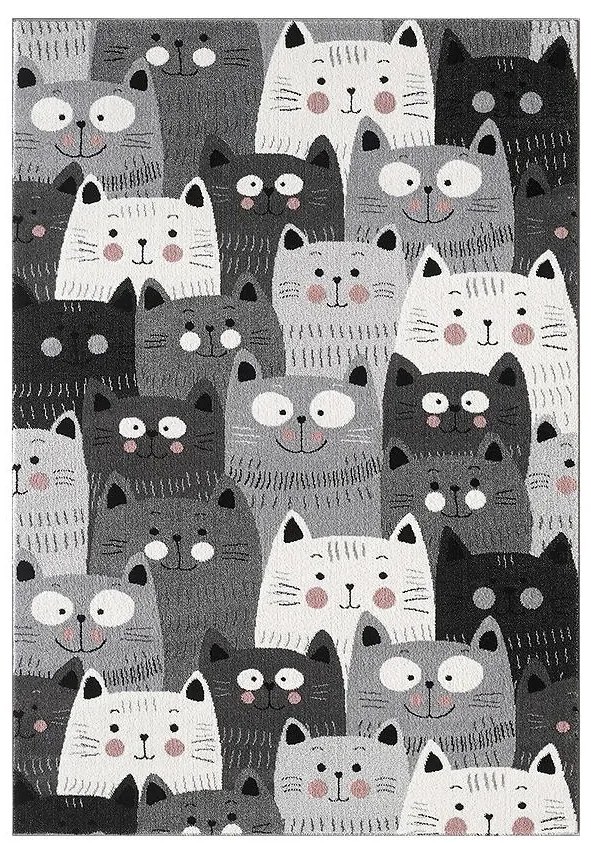 Koberec Frisee Soft Kids 1,6/2,3 F0711 šedá