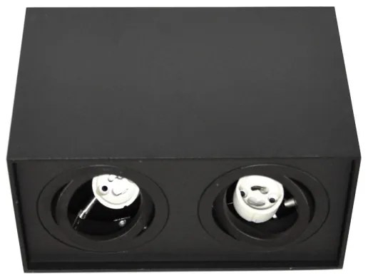 Bodové svietidlo SIROCO 2xGU10/30W/230V čierna