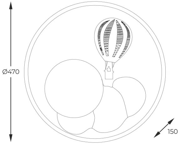 Zuma Line MX4148-1-DWLD - LED Stropné svietidlo FOCUS LED/42W/230V 3000/5700K