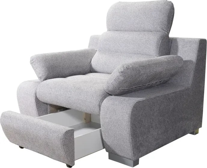 Kreslo Denver, sivá (angel 6)