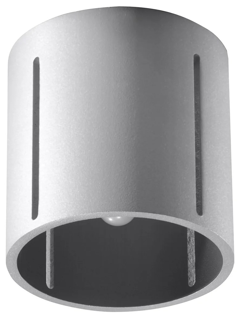 Stropné svietidlo Inez, 1x sivé kovové tienidlo