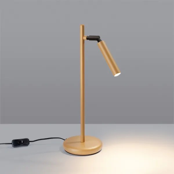 Sollux SL.1470 - Stolná lampa PASTELO 1xG9/8W/230V zlatá