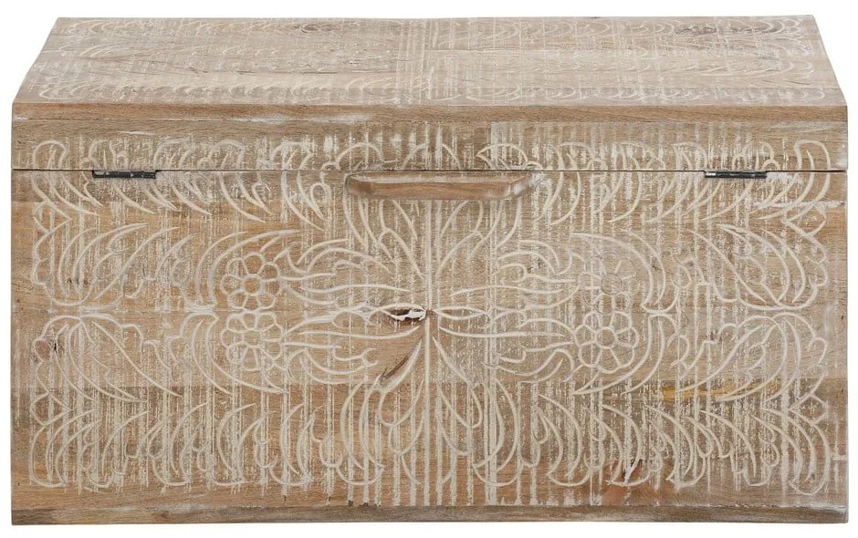 Truhlica z mangového dreva v prírodnej farbe 45x50 cm Malati – Støraa
