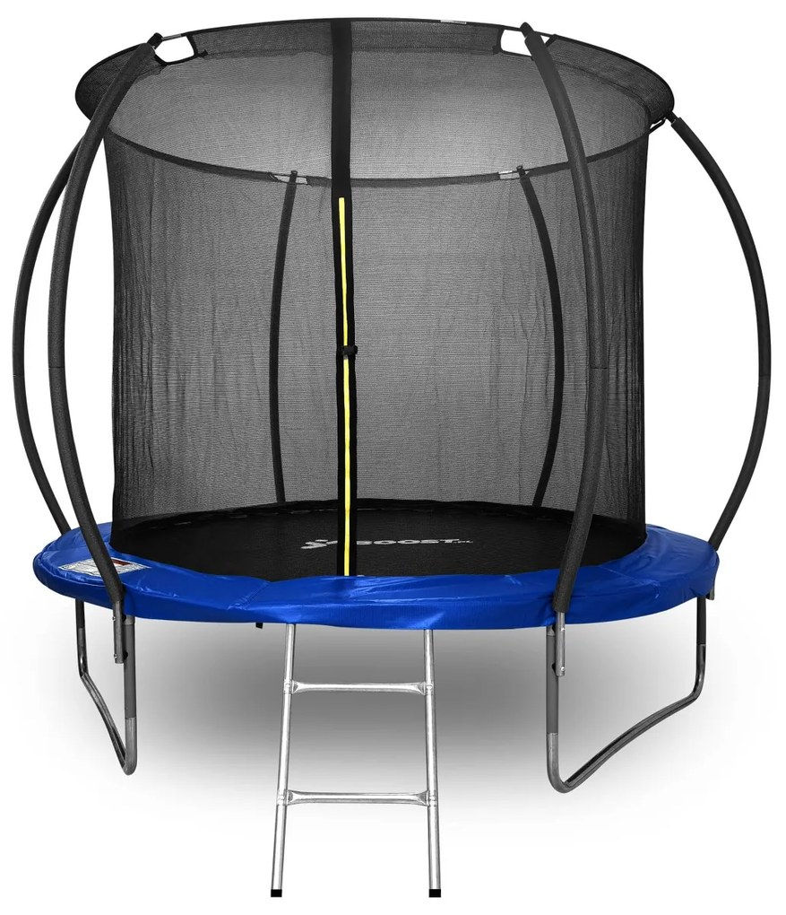 Trampolína so sieťou a rebríkom HENZEN 244 cm modrá