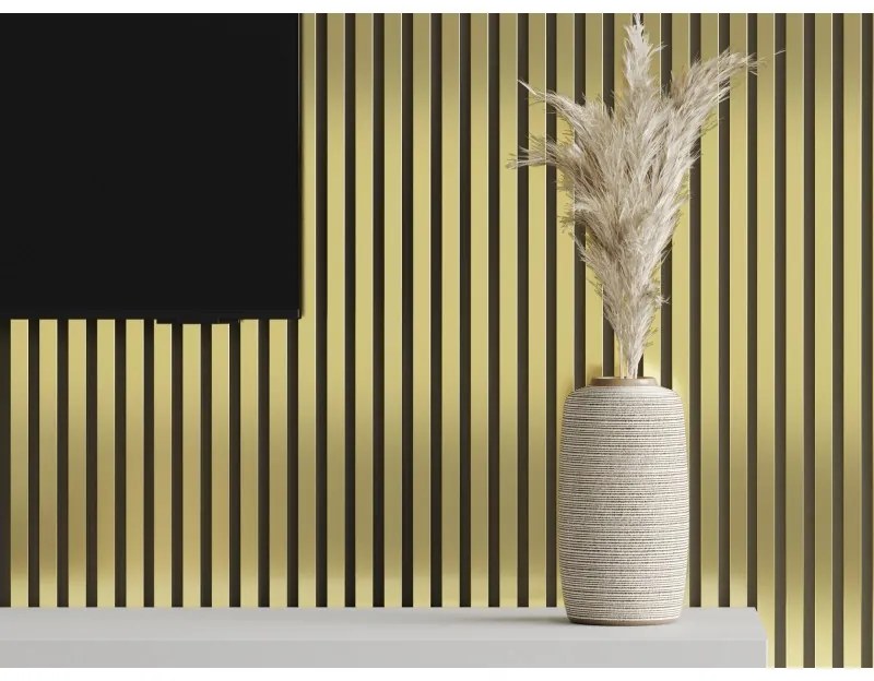 Mexen Lam-B, stenové lamely 275 × 31,5 cm, HDF doska 4 mm, zlatá, S100-275317-2812-057