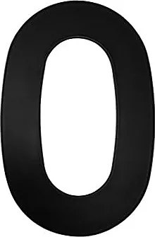 Domová číslica MP - 152 mm - 0, MP Čierna