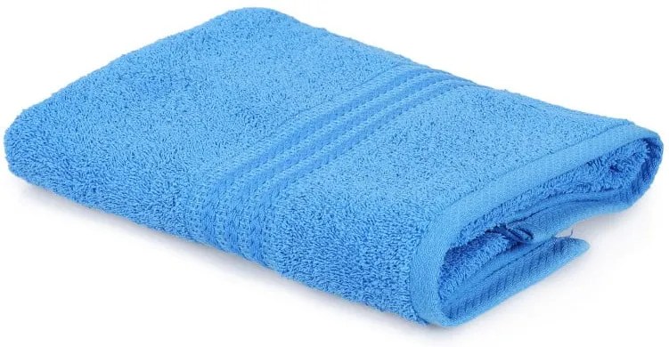 Modrý uterák z čistej bavlny Skies, 50 x 90 cm