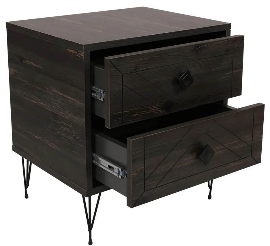 Nočný stolík Luna Dark Brown