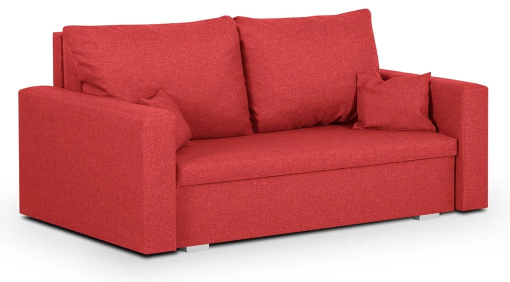 Pohovka pre 2 osoby s funkciou spania MONDI Červená
