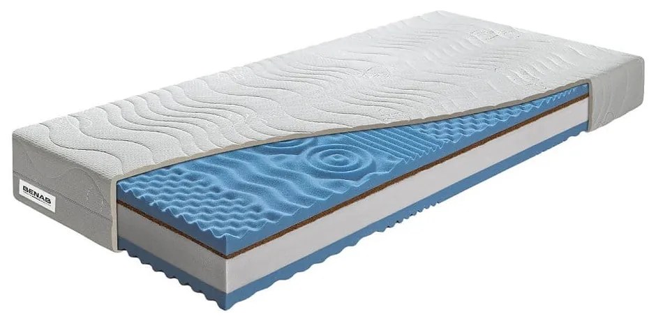 Stredne tvrdý/extra tvrdý penový obojstranný matrac 180x200 cm BonLife HARD - BENAB