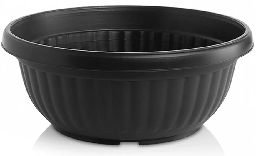 Žardinka Harmonie plastová antracitová 30x12cm