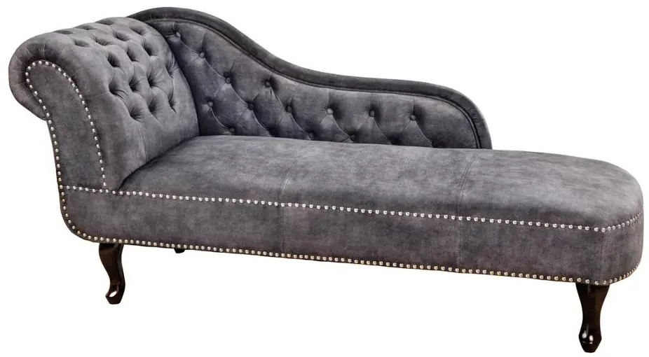 Invicta Interior - Leňoška CHESTERFIELD 170 cm šedá zamat