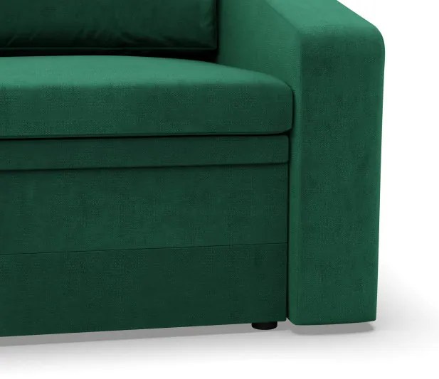 Kreslo ORBIT Kronos rozkladacie, fľaškovo zelené