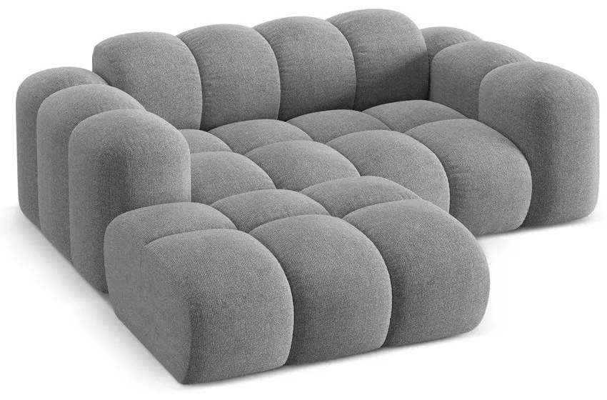 Svetlosivá ženilková rohová pohovka (ľavý roh/s leňoškou) Treno – Cosmopolitan Design