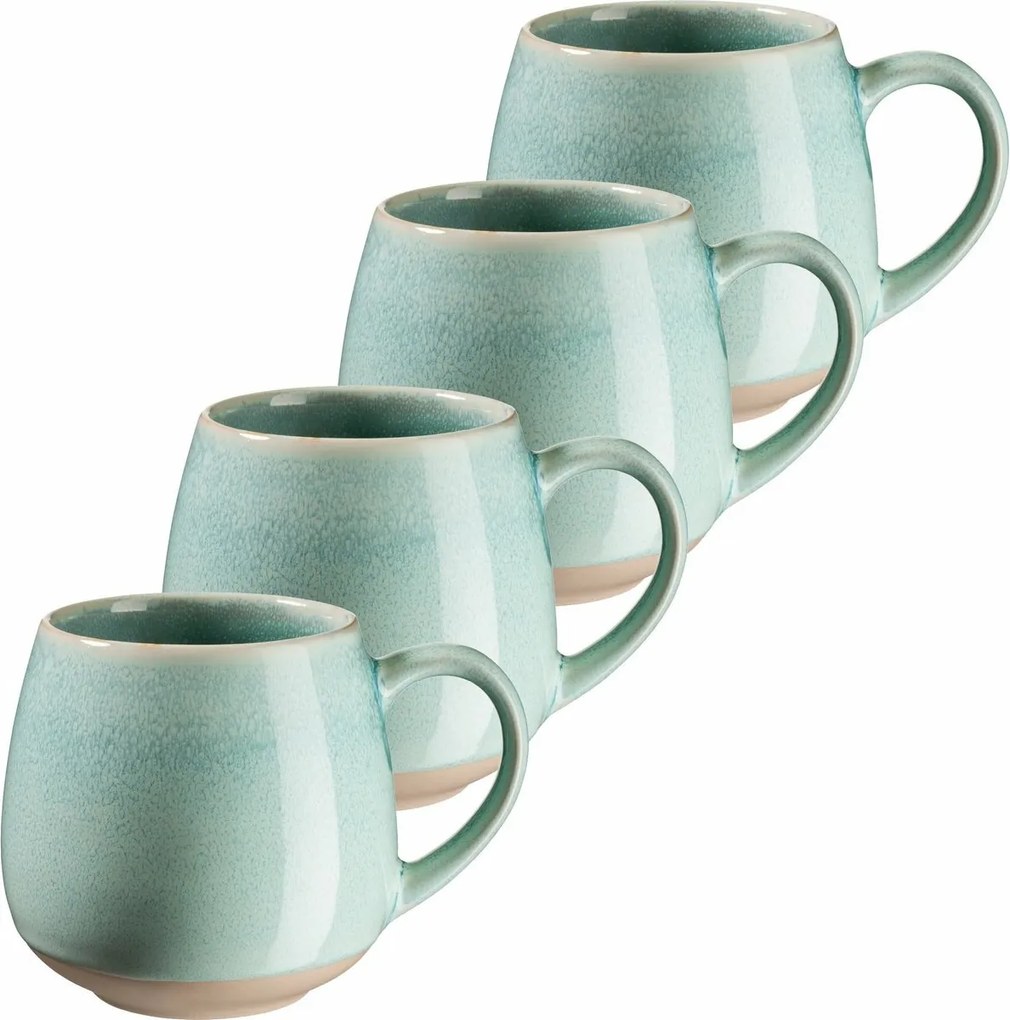 Mäser Súprava veľkých hrnčekov 4 ks AQUATA – 500 ml, zelená, 500 ml