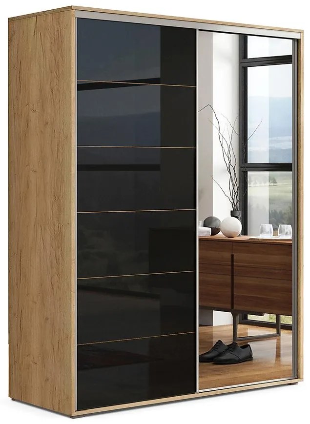 Skriňa Laura A11 150 Craft Zlatá