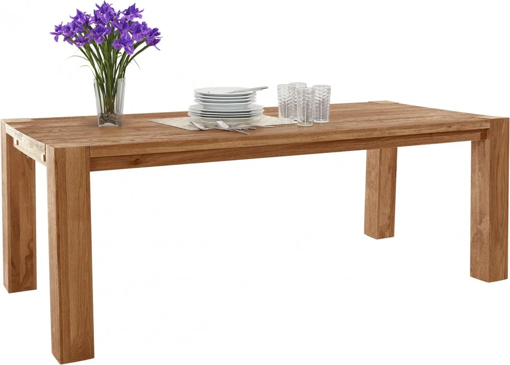 Jedálenský stôl Sibera, 220 cm, dub