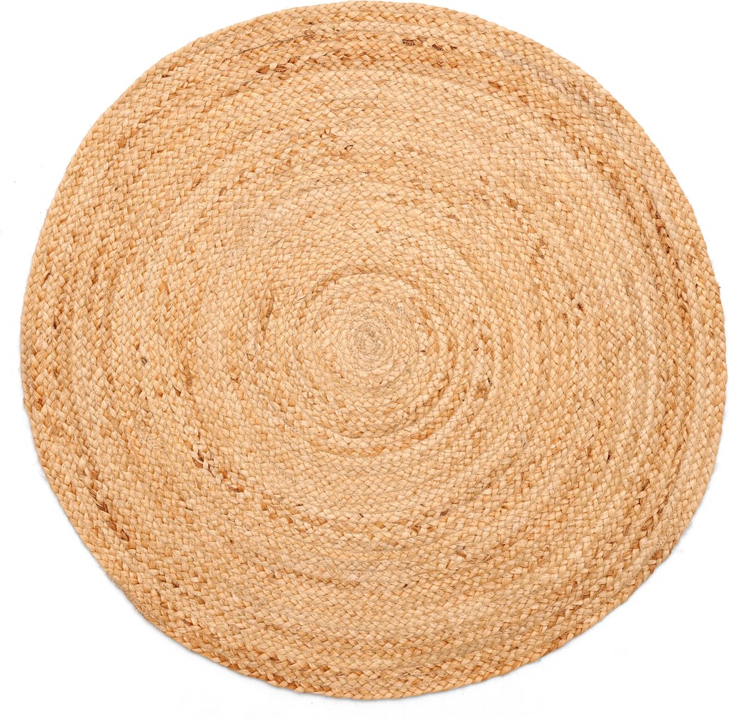 AKCIA: 120x120 (průměr) kruh cm Kusový koberec Lola natur kruh, béžová, chodba / predsieň, My Flair