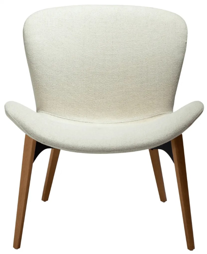 PARAGON ČALÚNENÉ LOUNGE KRESLO bone white/oak