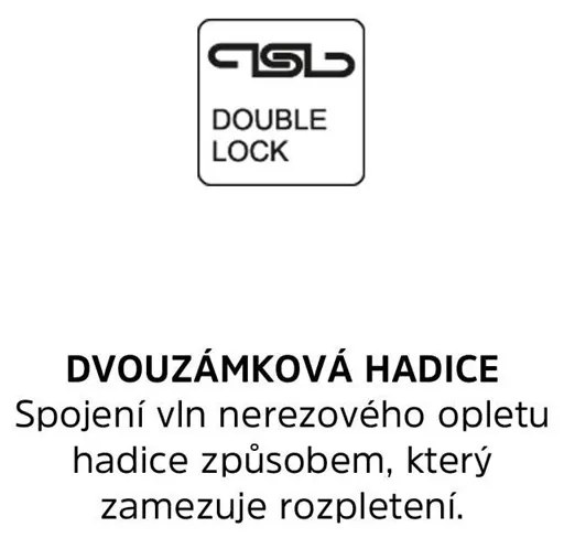 Mereo Mereo, Sprchová hadica dvojzámková 150 cm, nerez, MER-CB111N