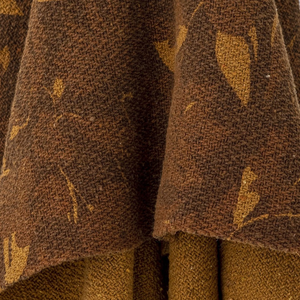 Bloomingville Prehoz z recyklovanej bavlny Ganja Brown 160 x 130 cm