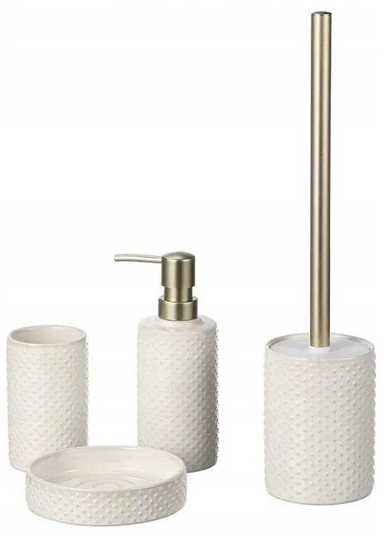 Erga Madrid, keramický pohár na zubné kefky, biela, ERG-SEP-10KUBMADRWHIT