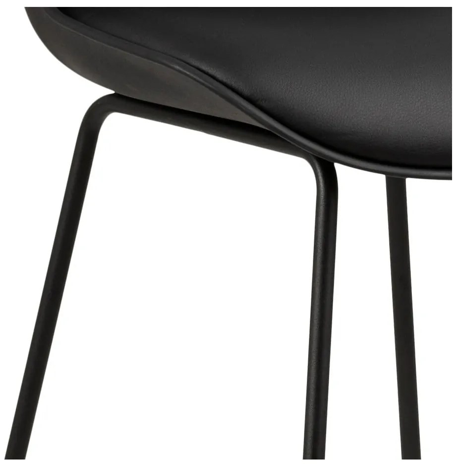 Čierna barová stolička (výška sedadla 76 cm) Tina – Actona