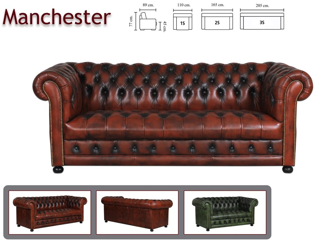 furniture-nabytek.cz - Sedačka Chesterfield dvojmiestna
