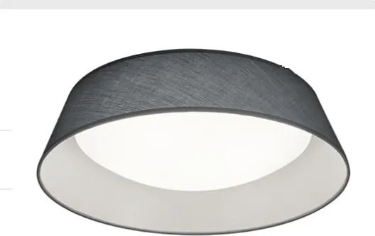 Čierne stropné LED svietidlo Trio Ponts, priemer 45 cm