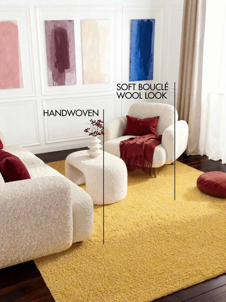 Kusový koberec Ted Baker Notting Hill 106348 Yellow, 120x170, žltá, obývacia izba, Ted Baker