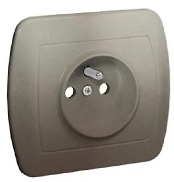Zásuvka jednoduchá z/u AGZ1E satén