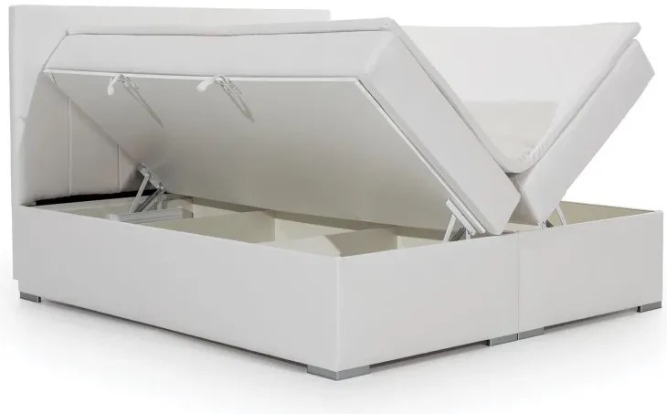 Posteľ Boxspring Boleria 200x180, čierna (látka - bb 02)