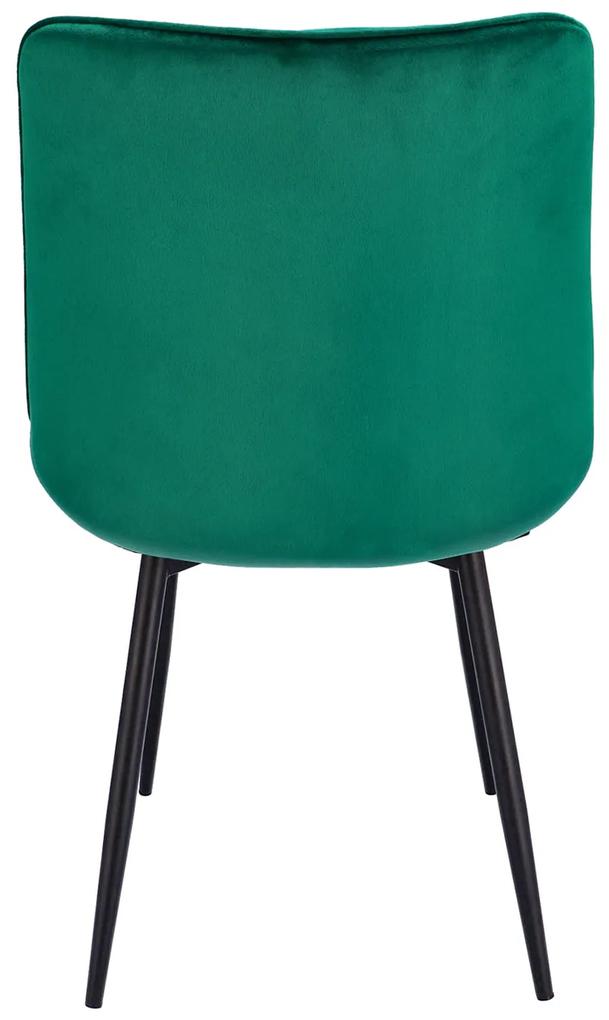 Dekorstudio Jedálenská stolička MISTY - tmavo zelená