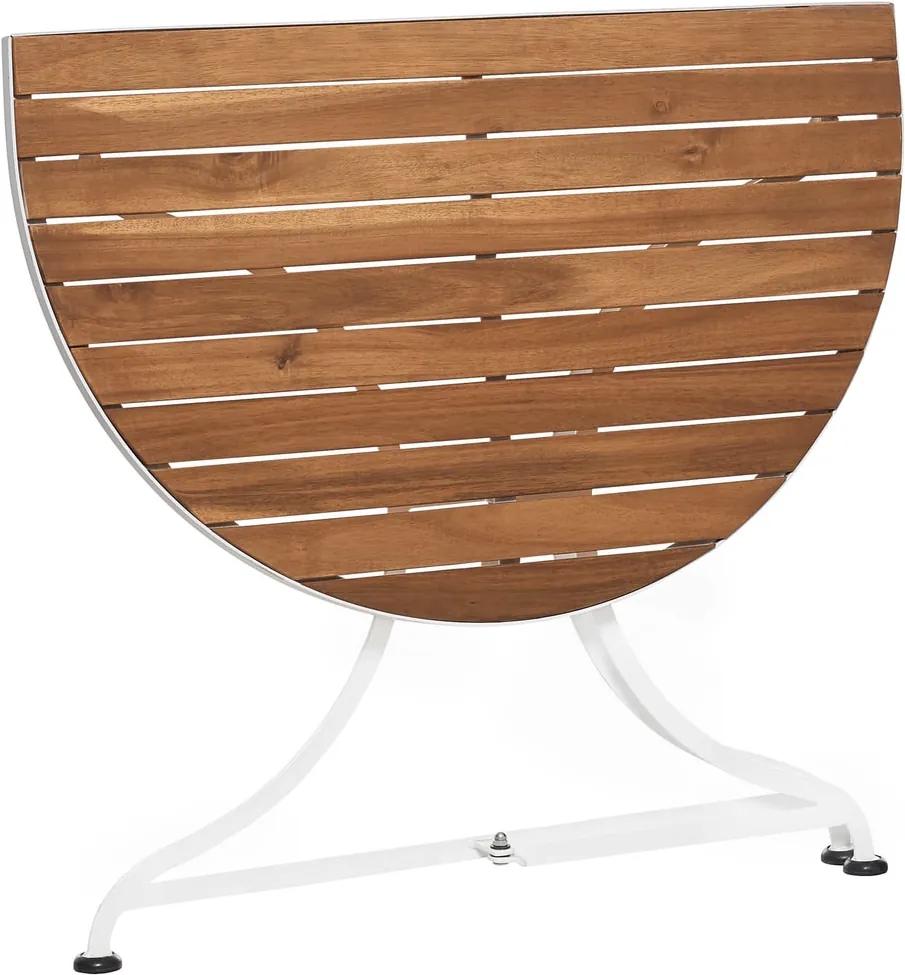 PARKLIFE Balkónový skladací stolík - hnedá/biela