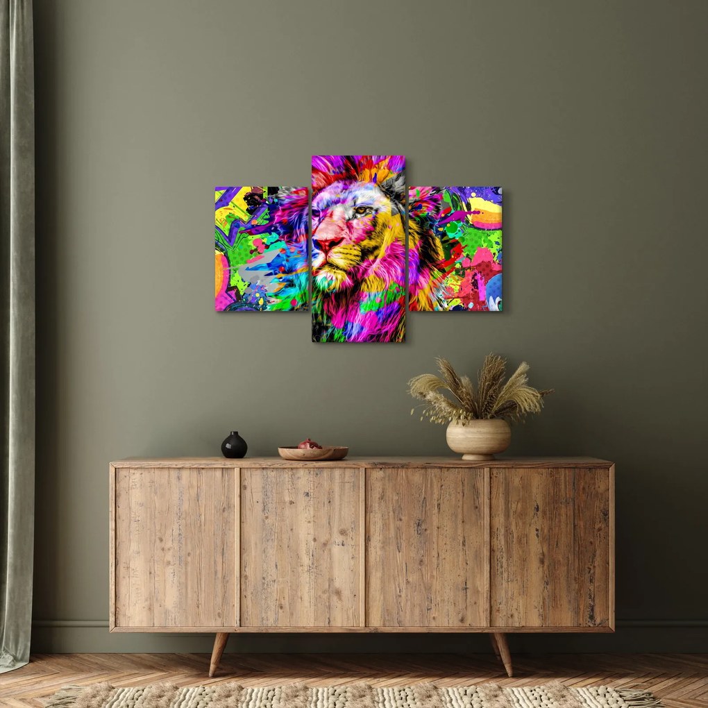 Obraz - 3D obraz leva (90x60 cm)