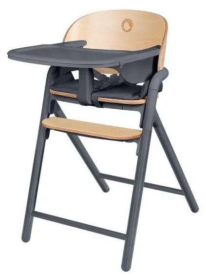 Lionelo - Detská jedálenská stolička 3v1 CELIA Grey Wood