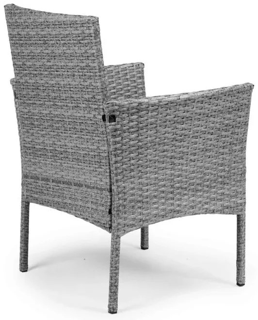 ZÁHRADNÝ SET CONO ŠEDÝ POHOVKA + 2 x KRESLO + STÔL